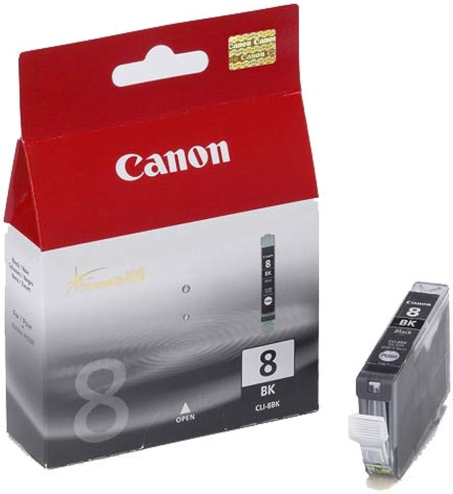 CANON Cartouche Jet d'encre Originale Noire (450 pages) - CLI-8B - 0620B002