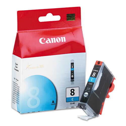 CANON Cartouche Jet d'encre Originale Cyan (450 pages) - CLI-8C - 0621B002