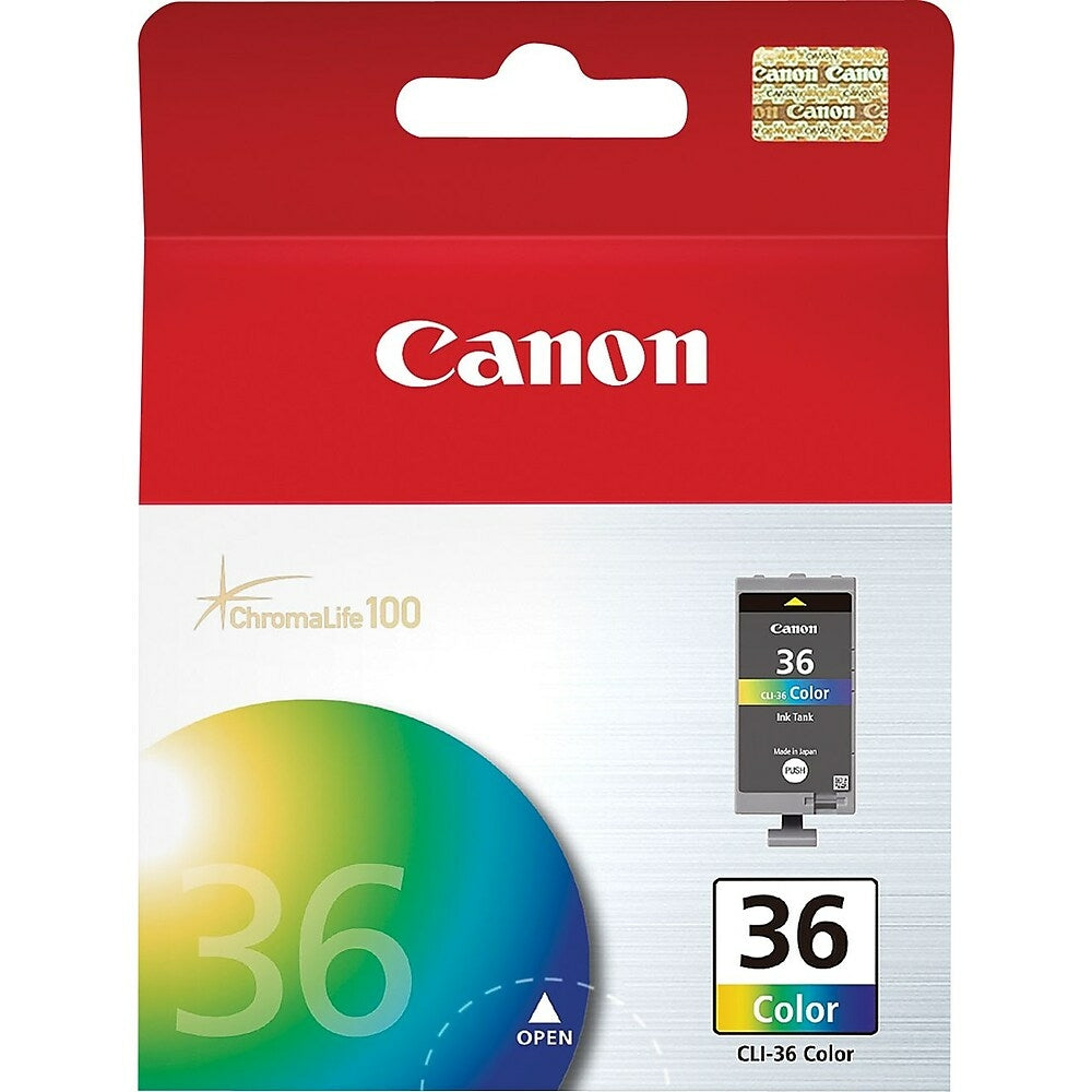 CANON Cartouche Jet d'encre Originale Couleur (110 pages) - CLI-36 - 1511B002