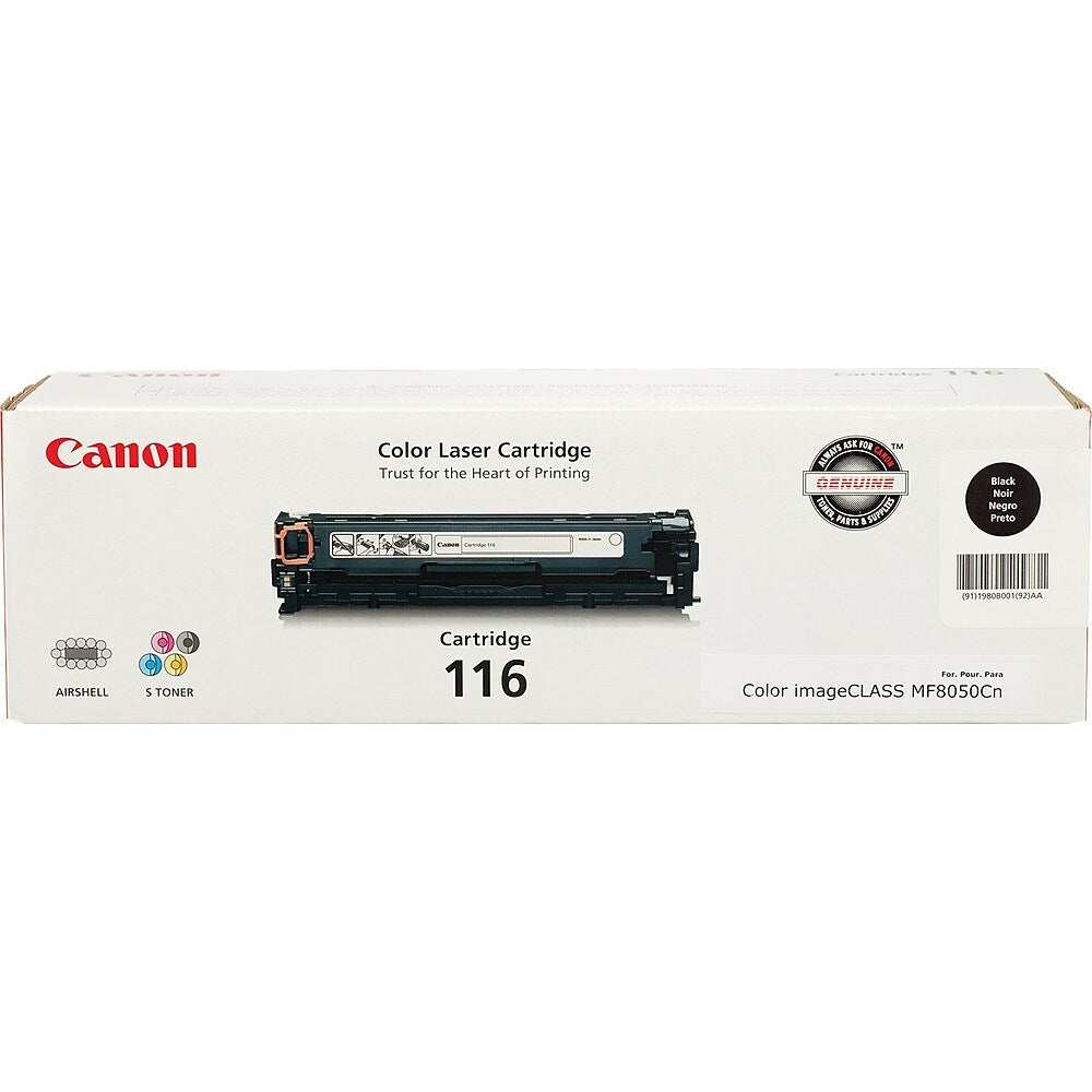 CANON Cartouche Laser Originale Noire (2 300 pages) - 116 - 1980B001