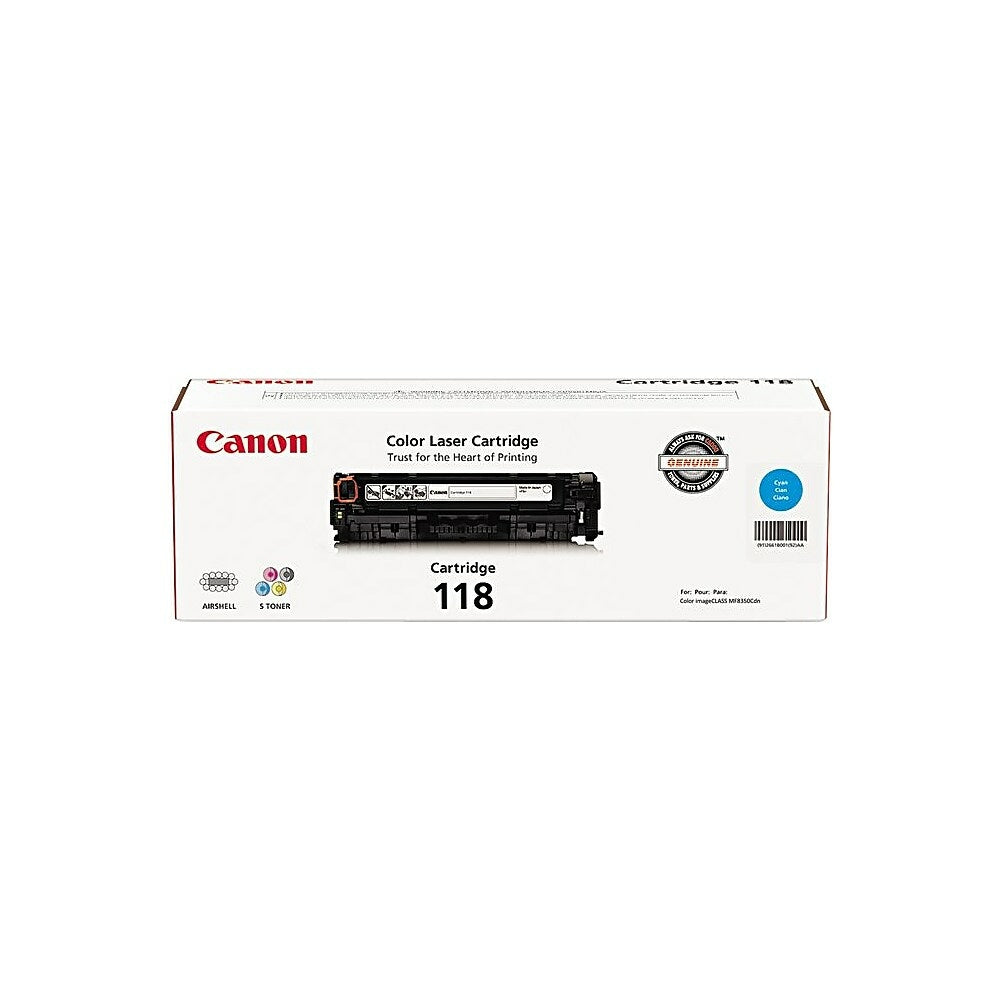 CANON Cartouche Laser Originale Cyan (2 900 pages) - 118 - 2661B001