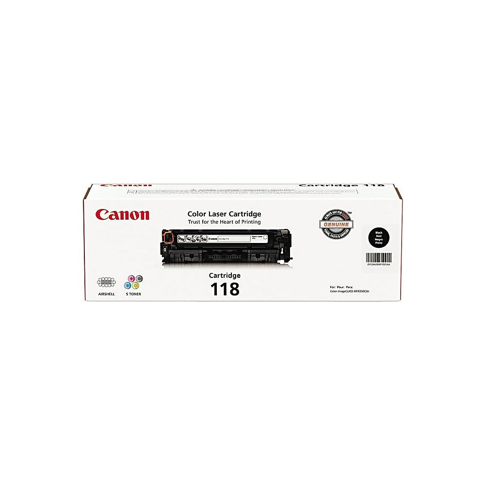 CANON Cartouche Laser Originale Noire (3 400 pages) - 118 - 2662B001