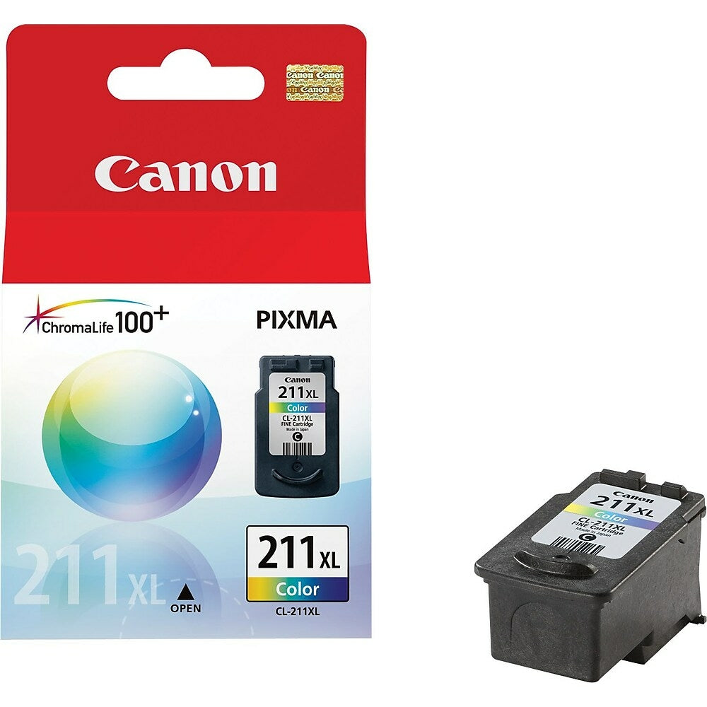 CANON Cartouche Jet d'encre Originale Couleur (350 pages) - CL-211XL - 2975B001
