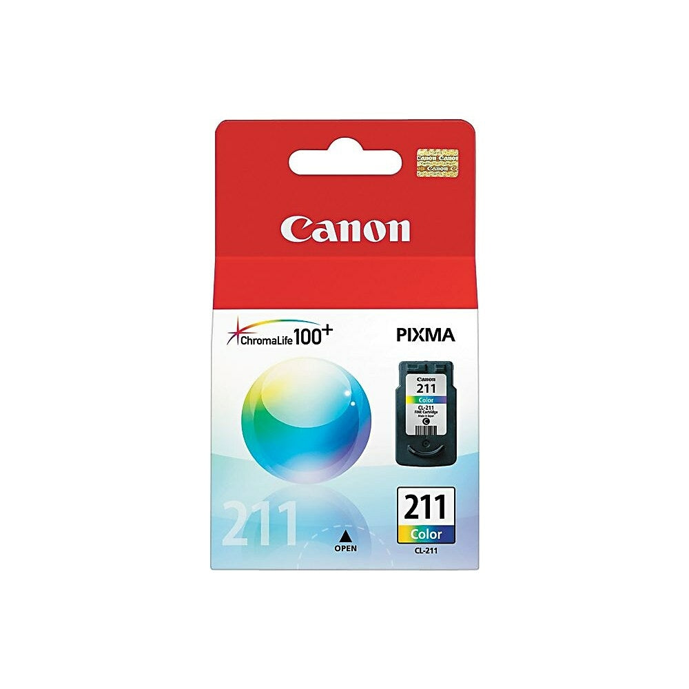 CANON Cartouche Jet d'encre Originale Couleur (225 pages) - CLI-221 - 2976B001