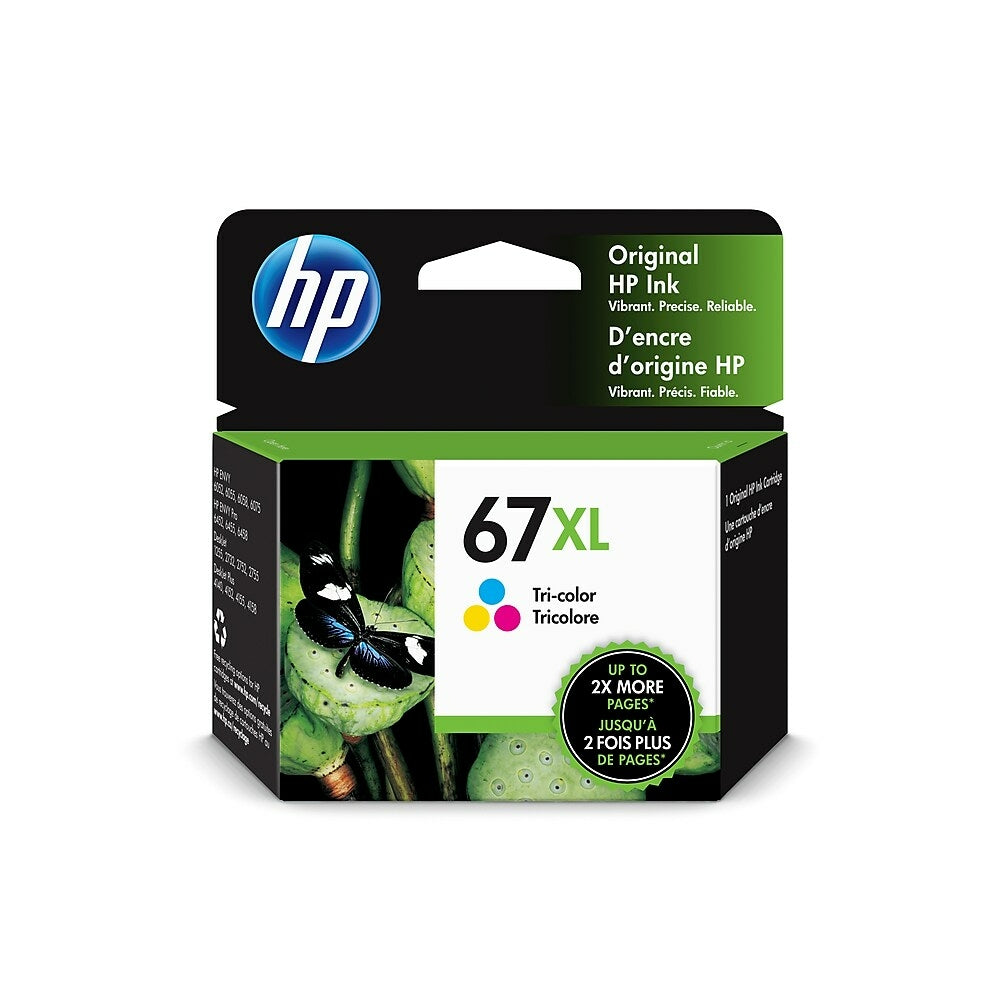 HP Cartouche Jet d'encre Originale CMY (200 pages) - 67XL - 3YM58AN