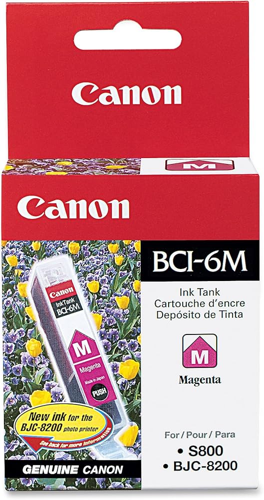 CANON Cartouche Jet d'encre Originale Magenta (280 pages) - BCI-6PM - 4707A003