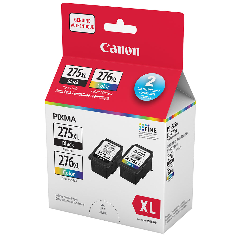 CANON Cartouche Jet d'encre Originale CMYK - 275XL et 276XL - 4981C006