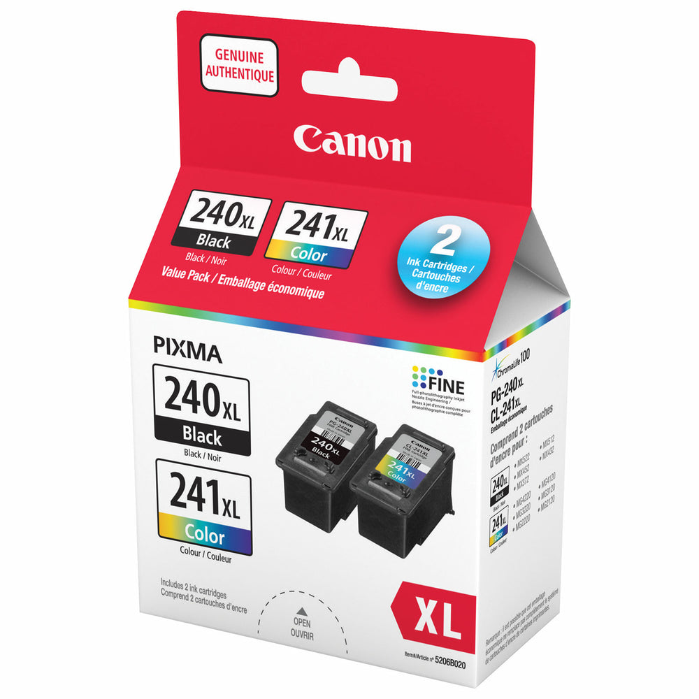 CANON Cartouche Jet d'encre Originale CMYK - 240XL et 241XL - 5206B020