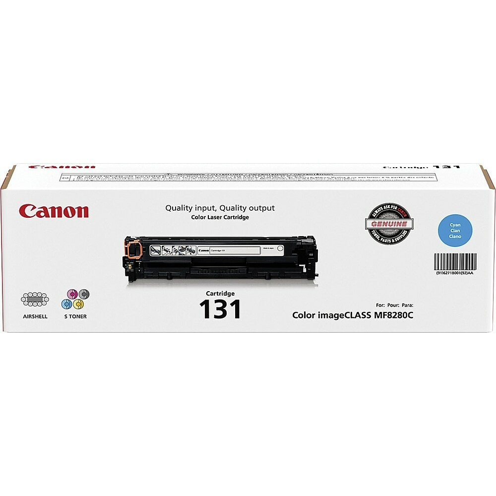CANON Cartouche Laser Originale Cyan (1 500 pages) - 131C - 6271B001