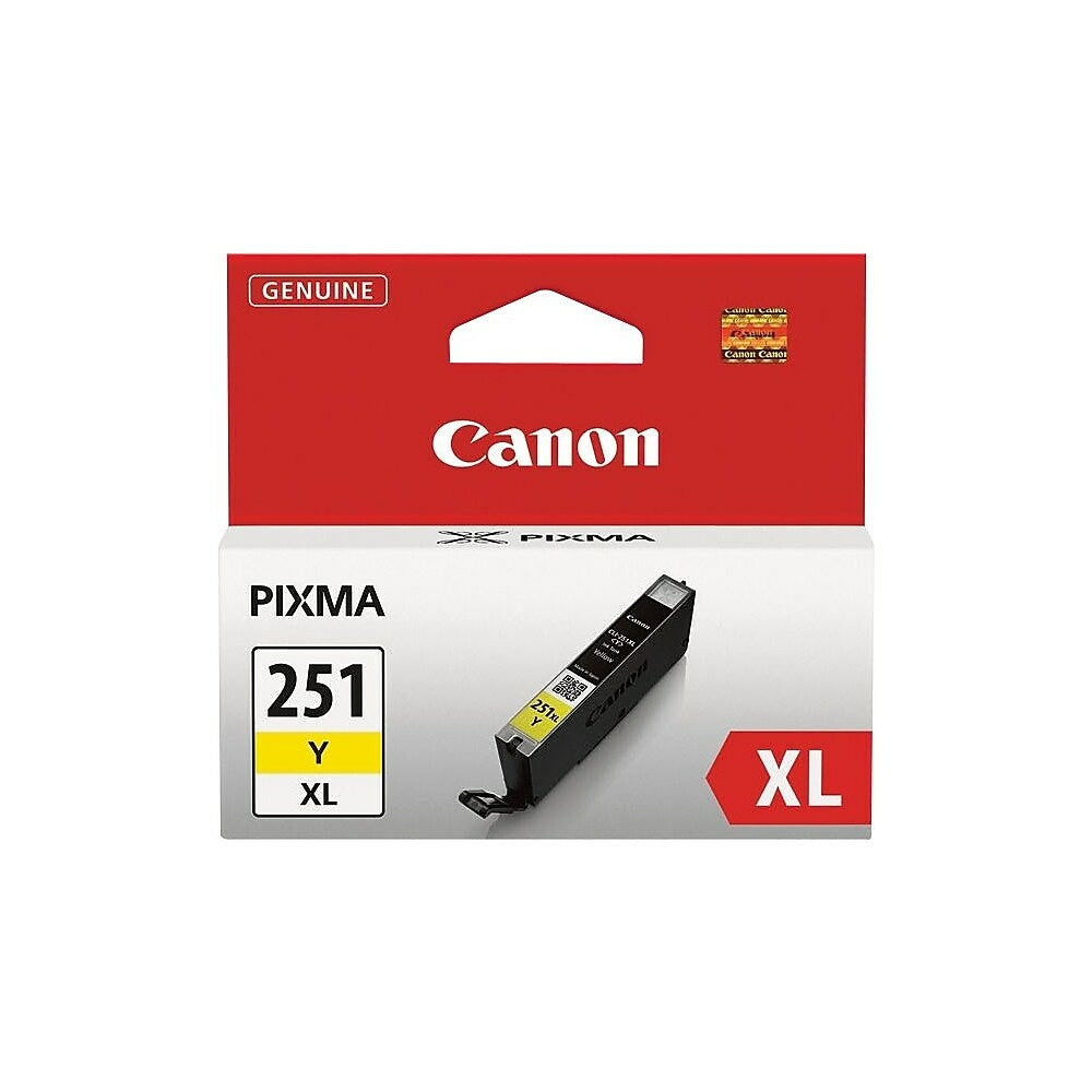 CANON Cartouche Jet d'encre Originale Jaune (675 pages) - CLI-251XLY - 6451B001
