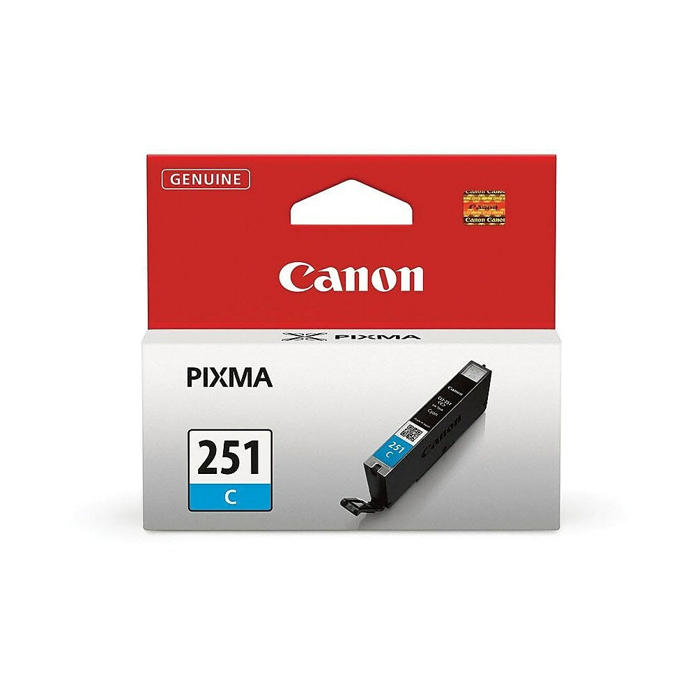 CANON Cartouche Jet d'encre Originale Cyan (300 pages) - 251C - 6514B001