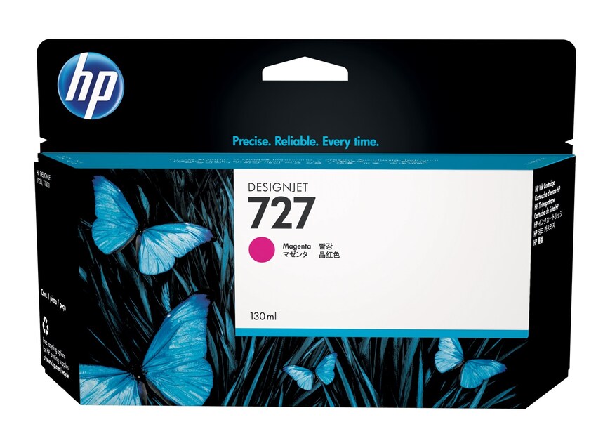 HP Cartouche Jet d'encre Originale Magenta 130 ml - 727 - B3P20A