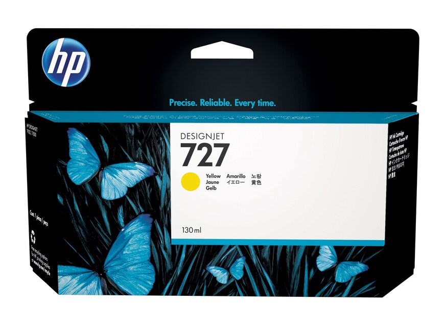 HP Cartouche Jet d'encre Originale Jaune 130 ml - 727 - B3P21A