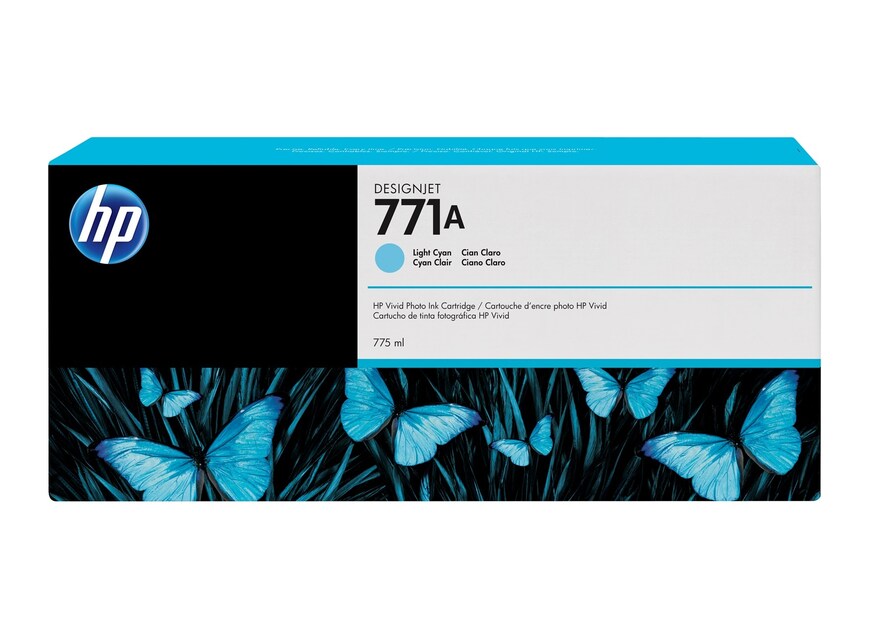 HP Cartouche Jet d'encre Originale Cyan, photo 775 ml - 771A - B6Y20A