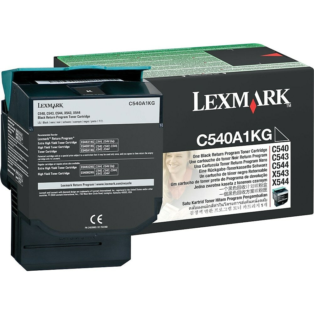 LEXMARK Cartouche Laser Originale Noire (1 000 pages) - C540A1KG