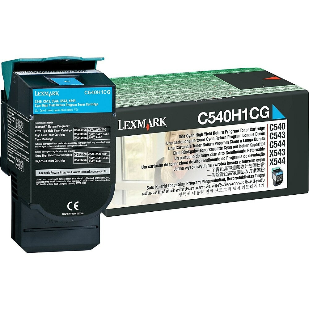 LEXMARK Cartouche Laser Originale Cyan (2 000 pages) - C540H1CG