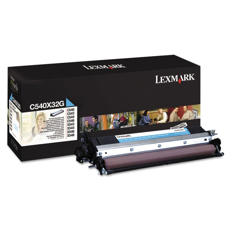 Développeur laser original Lexmark Cyan (30 000 p.) - C540X32G