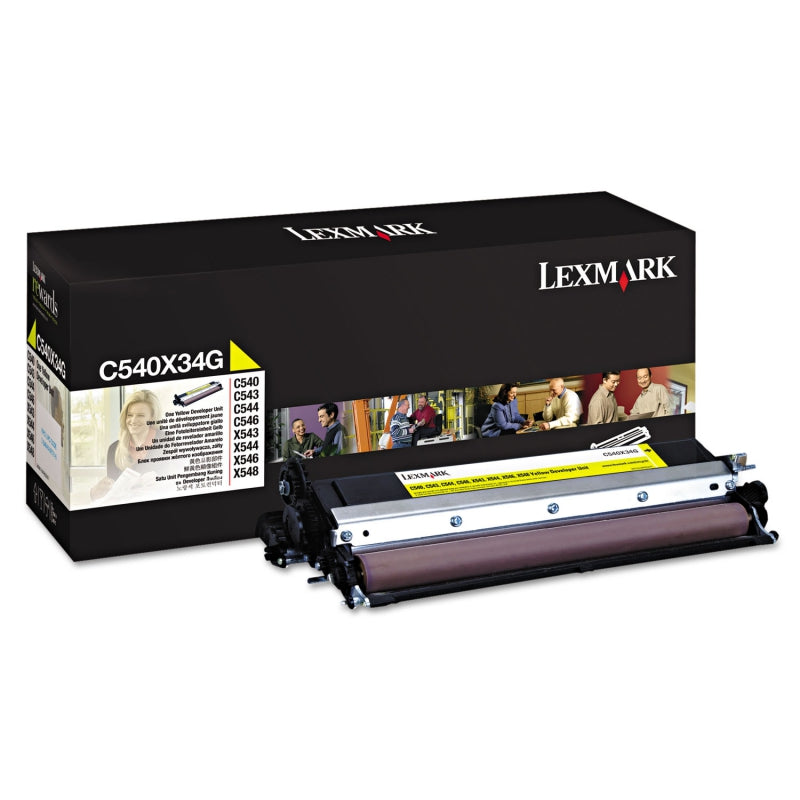 Développeur laser original Lexmark Jaune (30 000 p.) - C540X34G