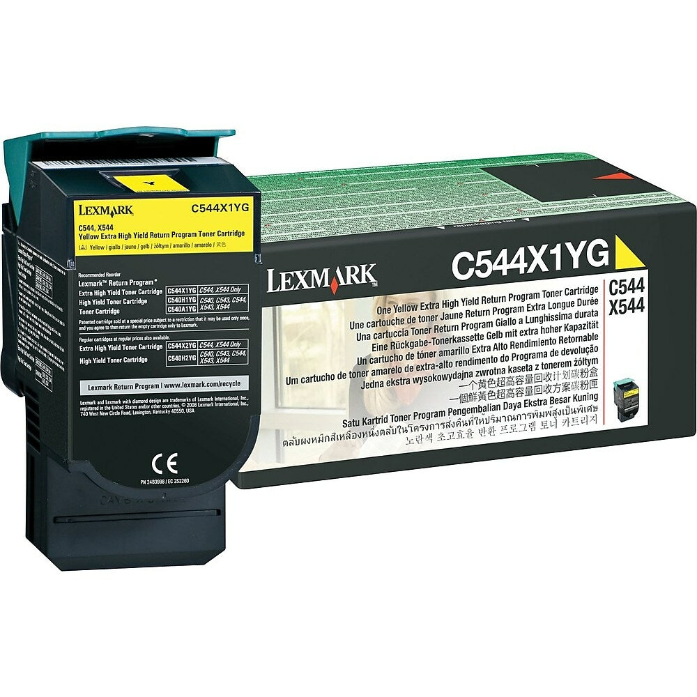 LEXMARK Cartouche Laser Originale Jaune (4 000 pages) - C544X1YG