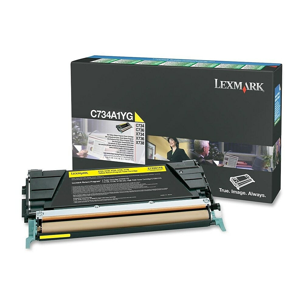 LEXMARK Cartouche Laser Originale Jaune (6 000 pages) - C734A1YG