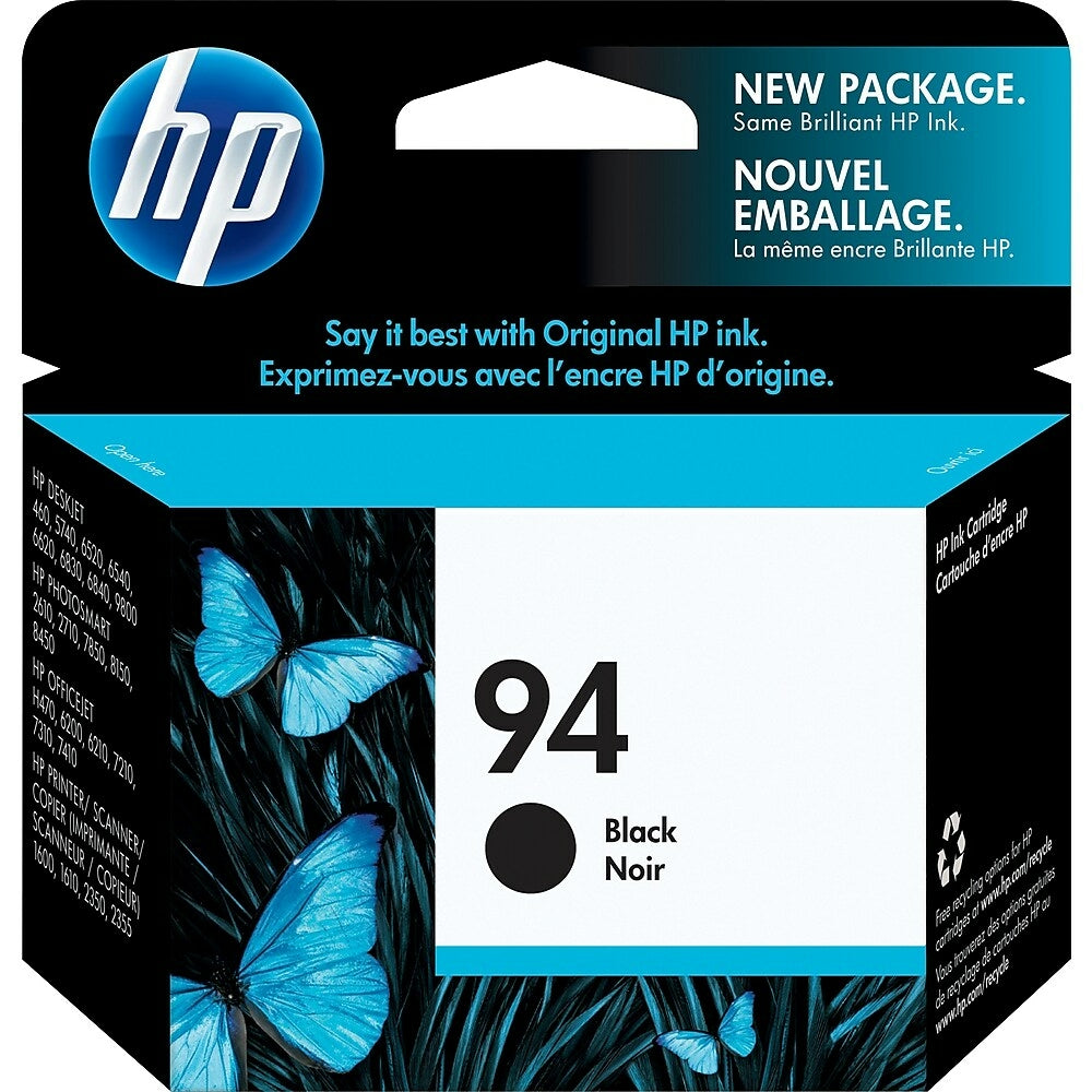 HP Cartouche Jet d'encre Originale Noire (480 pages) - 94 - C8765WN