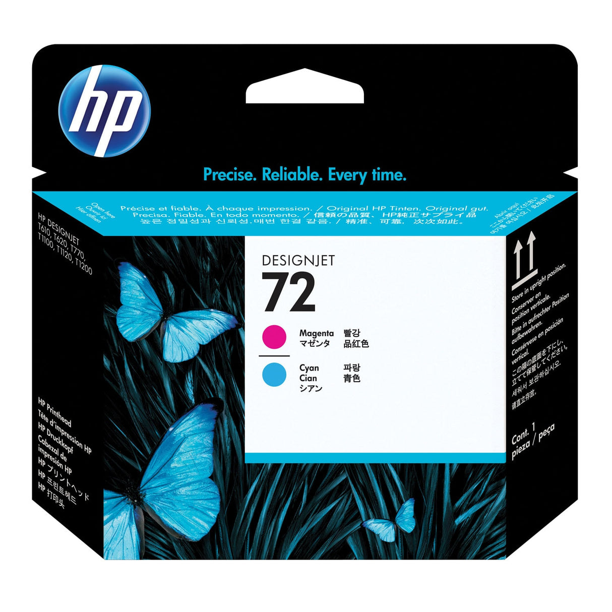 HP Tête d'impression Jet d'encre Originale Magenta, et, cyan - 72 - C9383A