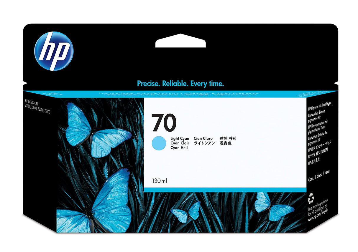 HP Cartouche Jet d'encre Originale Cyan, clair 130 ml - 70 - C9390A