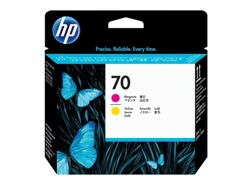 HP Tête d'impression Jet d'encre Originale Magenta, et, jaune - 70 - C9406A