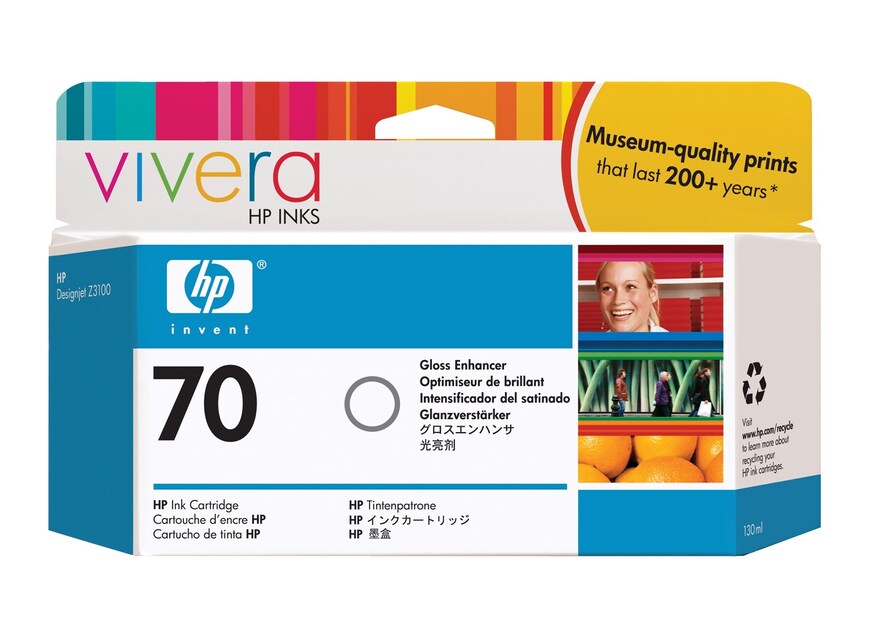 HP Cartouche Jet d'encre Originale Gloss 130 ml - 70 - C9459A