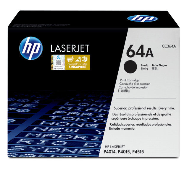 HP Cartouche Laser Originale Noire (10 000 pages) - 64A - CC364A