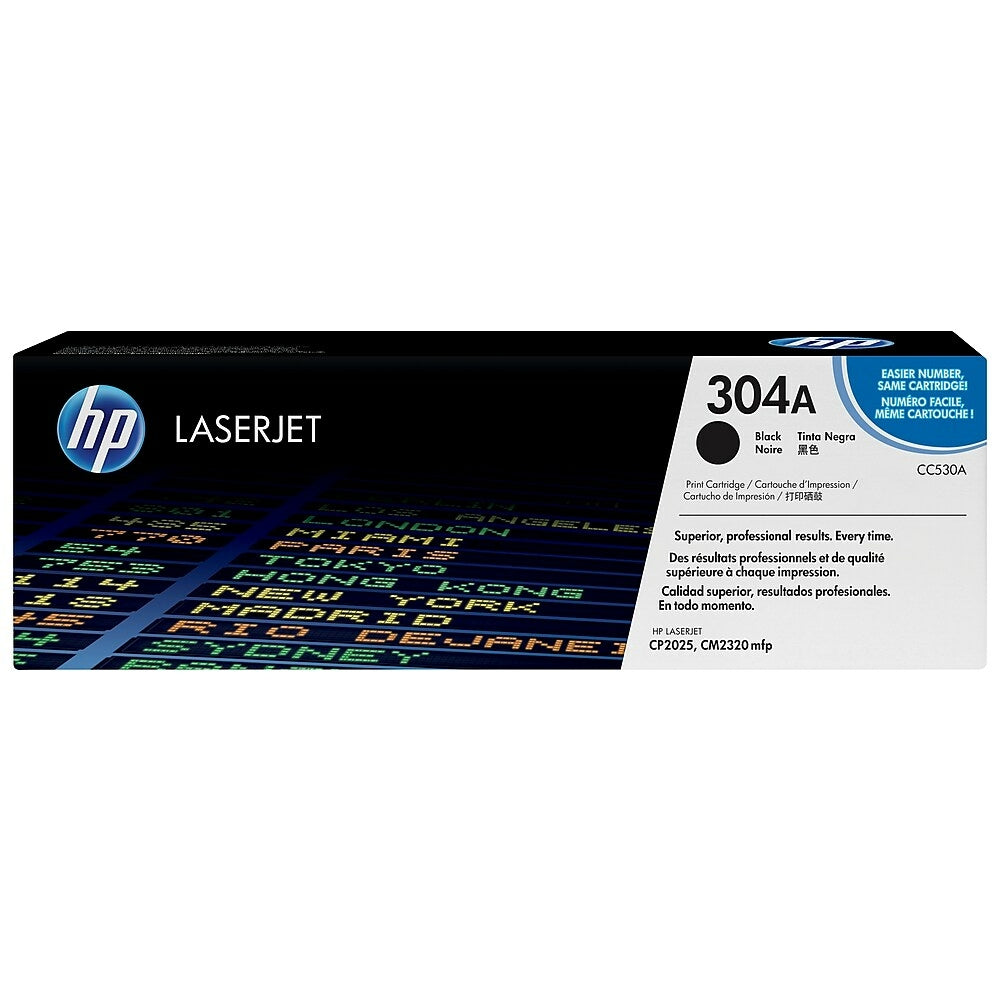 HP Cartouche Laser Originale Noire (3 500 pages) - 304A - CC530A