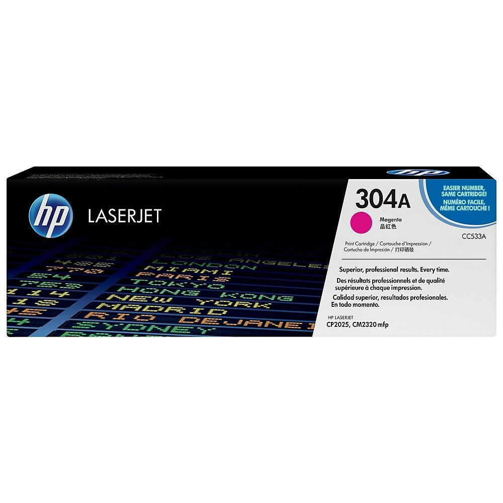 HP Cartouche Laser Originale Magenta (2 800 pages) - 304A - CC533A