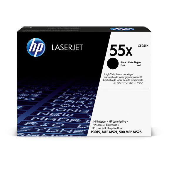 HP Cartouche Laser Originale Noire (12 500 pages) - 55X - CE255X