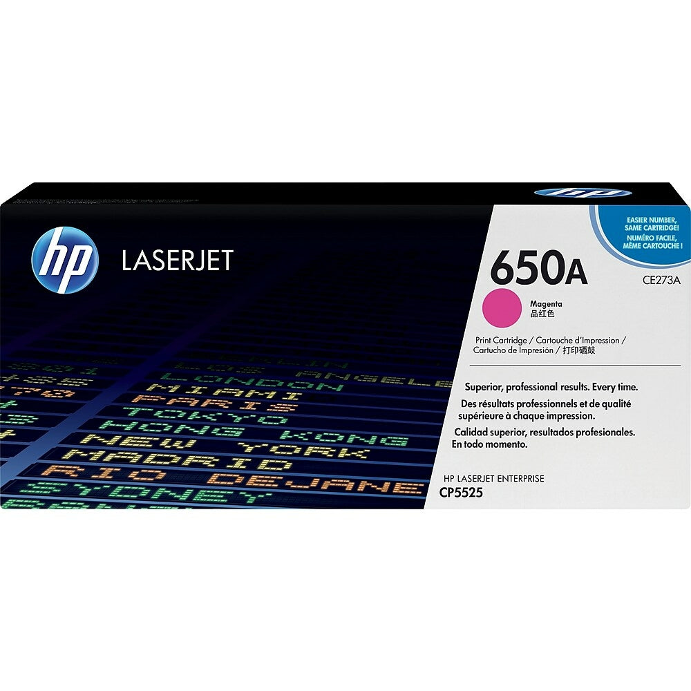 HP Cartouche Laser Originale Magenta (15 000 pages) - 650A - CE273A