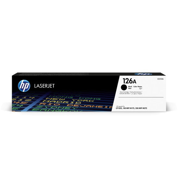 HP Cartouche Laser Originale Noire (1 200 pages) - 126A - CE310A