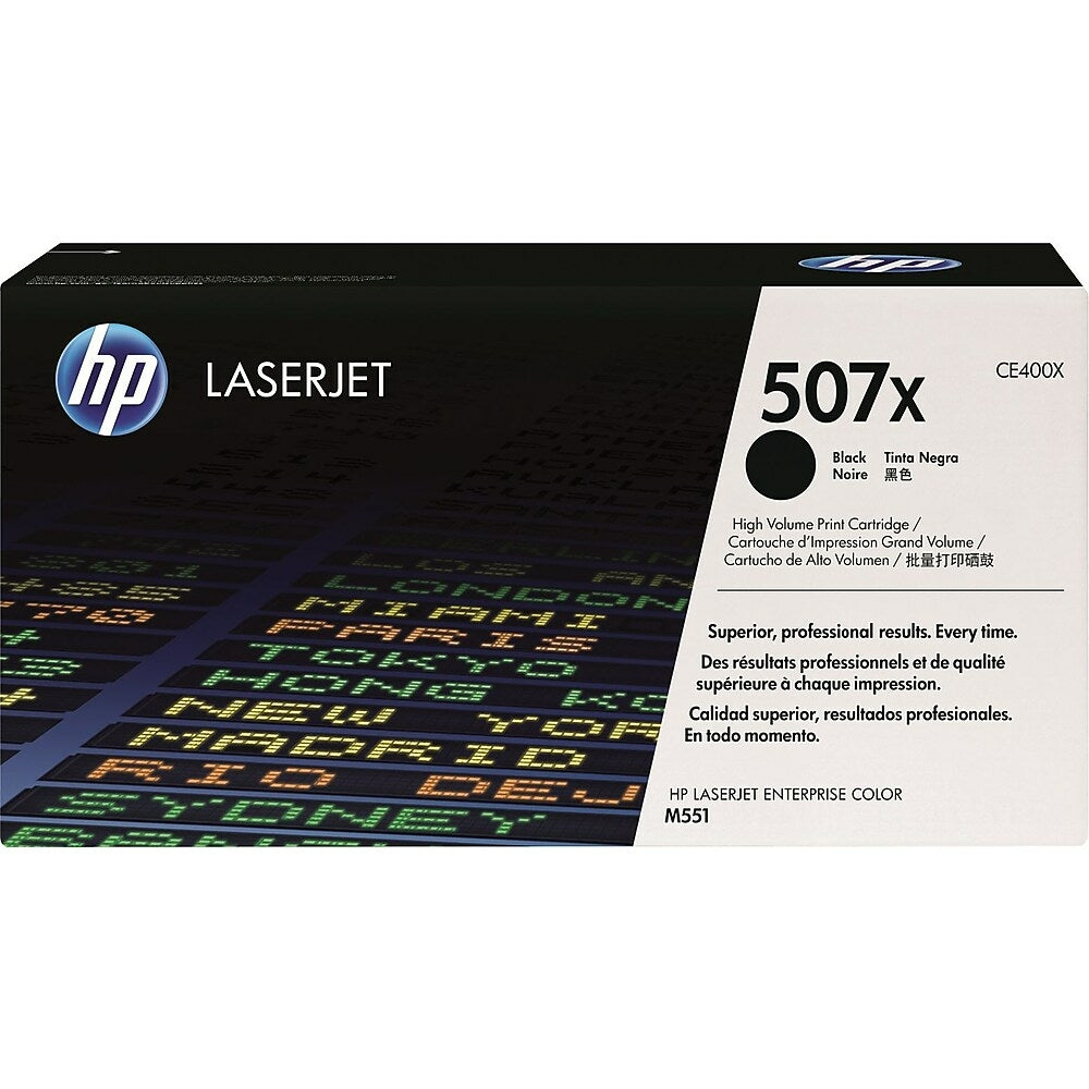 HP Cartouche Laser Originale Noire (11 000 pages) - 507X - CE400X