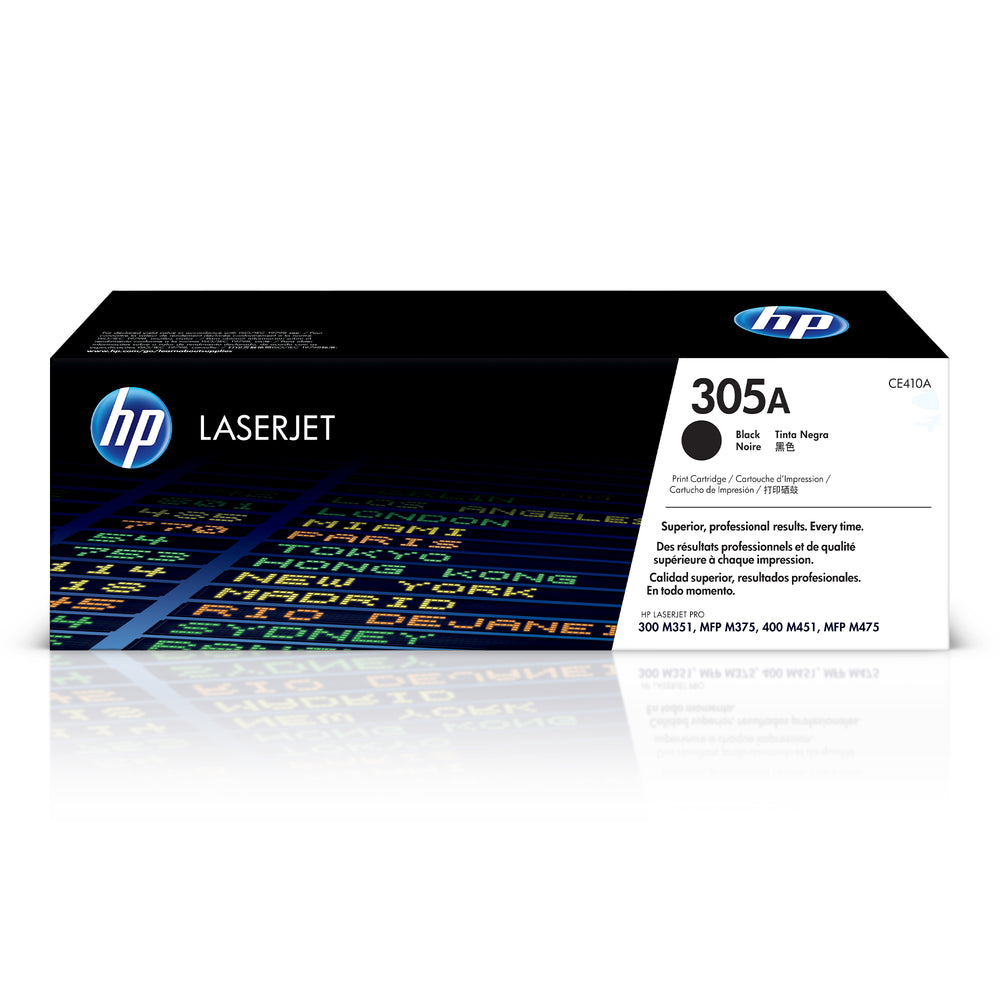 HP Cartouche Laser Originale Noire (2 200 pages) - 305A - CE410A