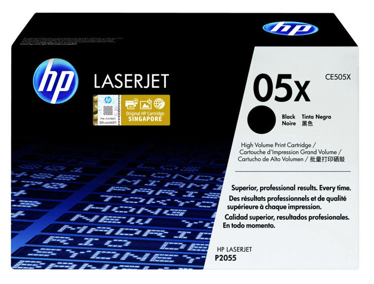 HP Cartouche Laser Originale Noire (6 500 pages) - 05X - CE505X