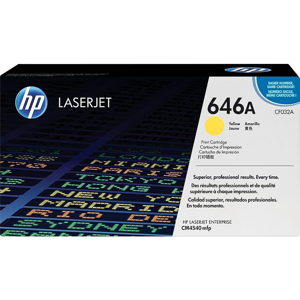 HP Cartouche Laser Originale Jaune (12 500 pages) - 646A - CF032A
