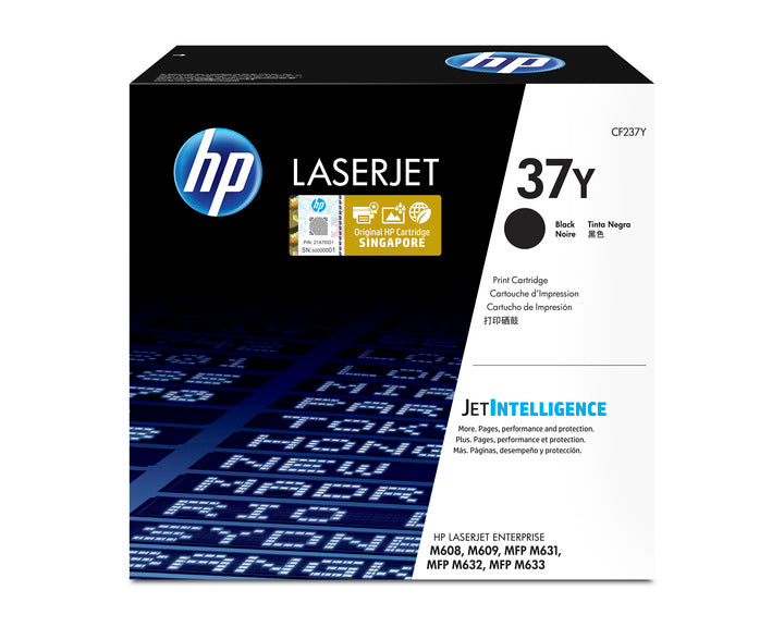 HP Cartouche Laser Originale Noire (41 000 pages) - 37Y - CF237Y