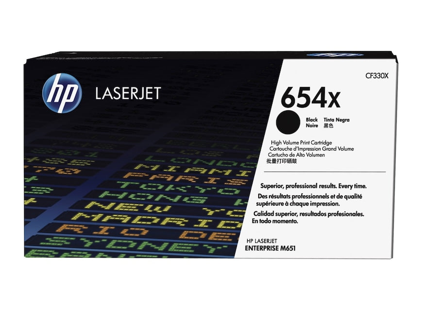 HP Cartouche Laser Originale Noire (20 500 pages) - 654X - CF330X