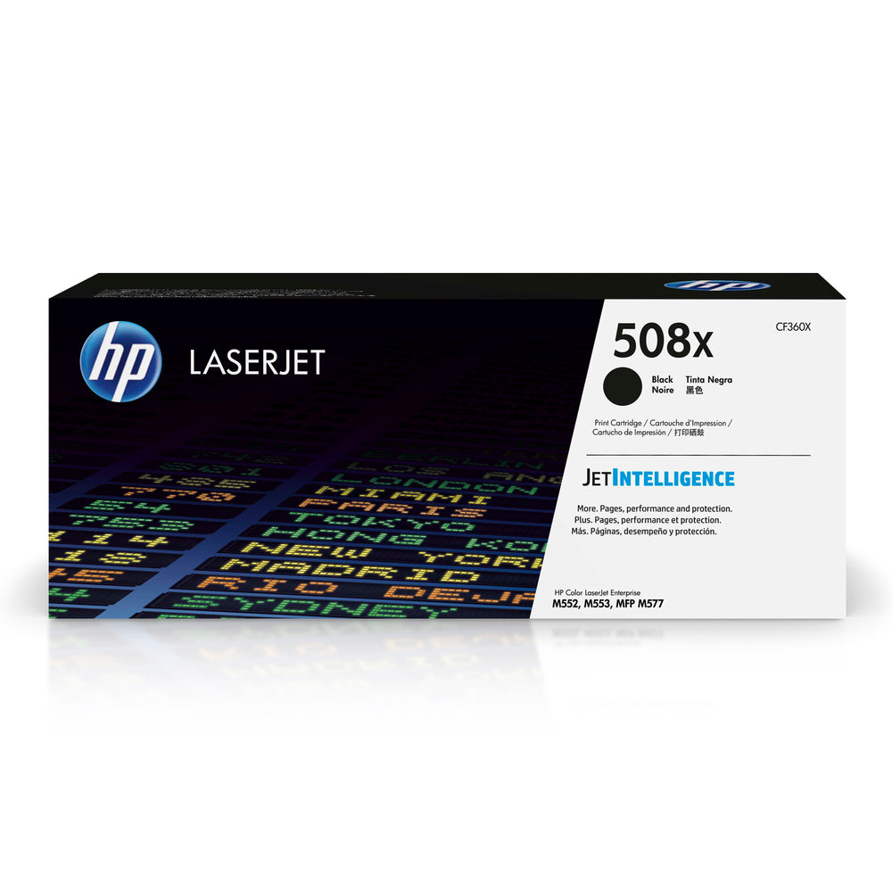 HP Cartouche Laser Originale Noire (12 500 pages) - 508X - CF360X