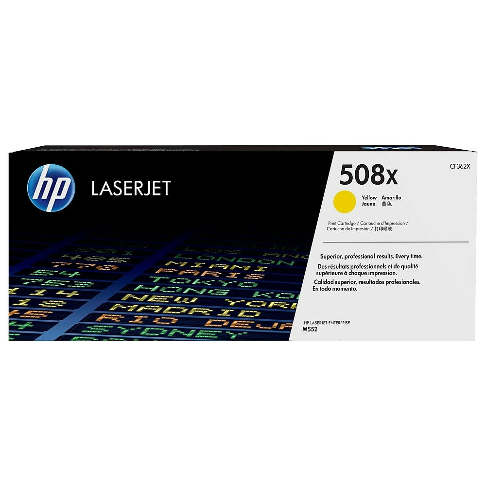 HP Cartouche Laser Originale Jaune (9 500 pages) - 508X - CF362X