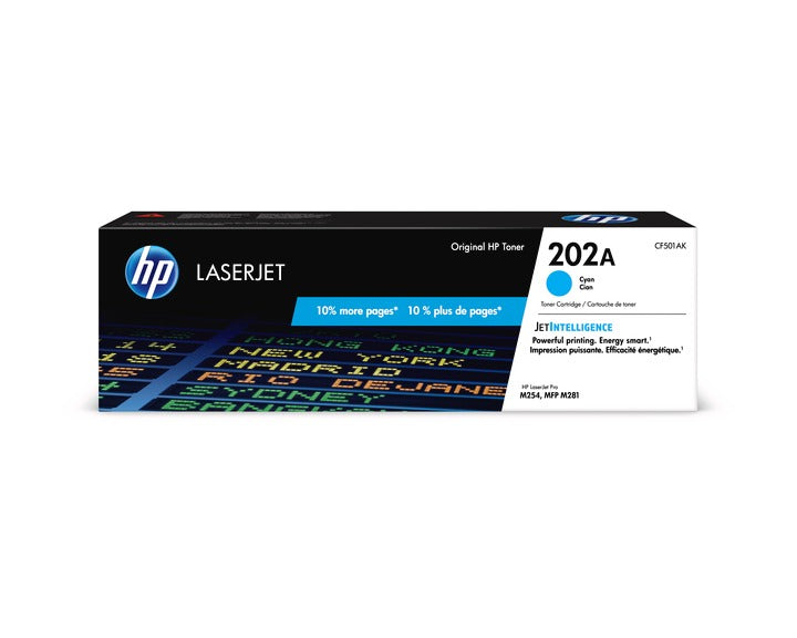 HP Cartouche Laser Originale Cyan (1 300 pages) - 202A - CF501A