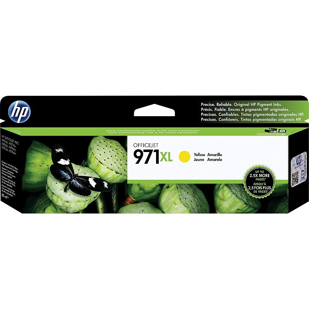 HP Cartouche Jet d'encre Originale Jaune (6 600 pages) - 971XL - CN628AM