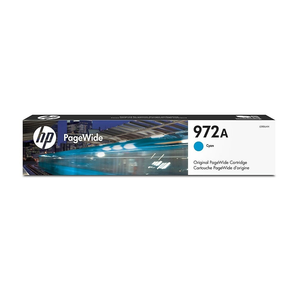 HP Cartouche Jet d'encre Originale Cyan (3 000 pages) - 972A - L0R86AN