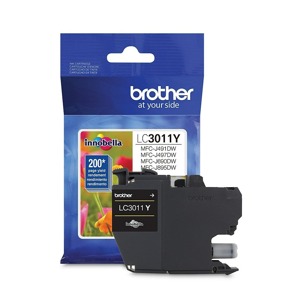 BROTHER Cartouche Jet d'encre Originale Jaune (200 pages) - LC3011YS