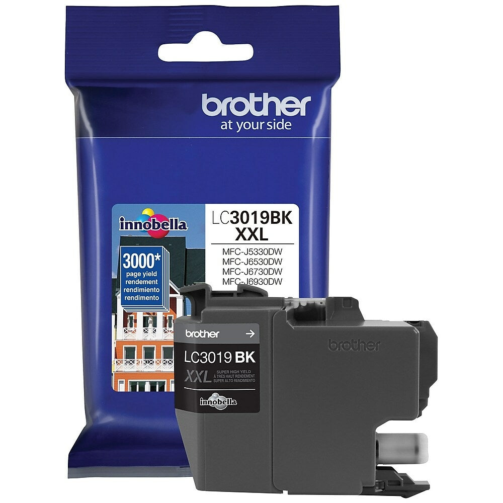 BROTHER Cartouche Jet d'encre Originale Noire (3 000 pages) - LC3019BKS