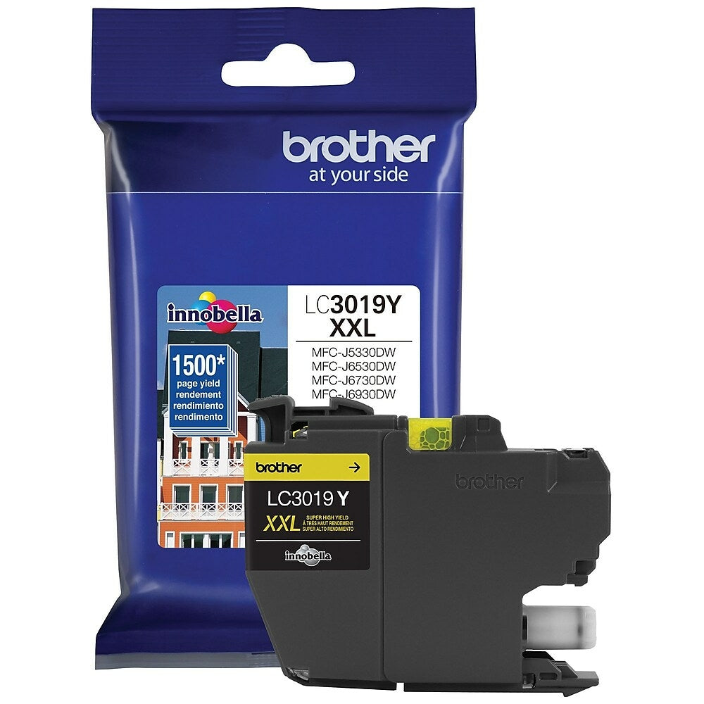 BROTHER Cartouche Jet d'encre Originale Jaune (1 500 pages) - LC3019YS