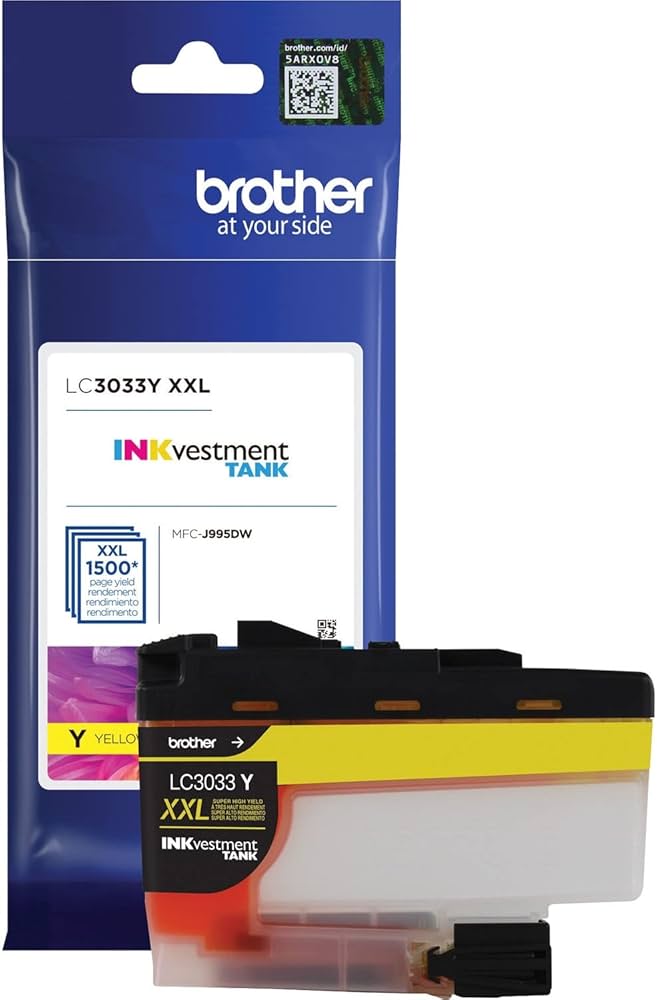 BROTHER Cartouche Jet d'encre Originale Jaune (1 500 pages) - LC3033YS